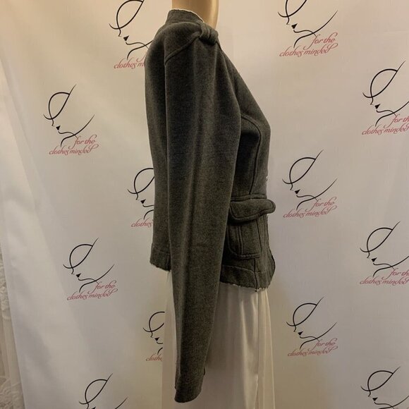 Jacob Connexion. Size S-M. Military Style. Soft Knit Jacket. Stretch. B28. - Picture 2 of 6